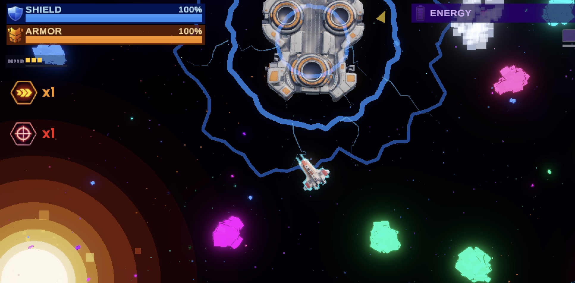 EverDarkly: Beloved gameplay — space combat near a station